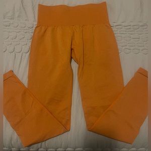 Burnt Orange Curve Seamless Leggings